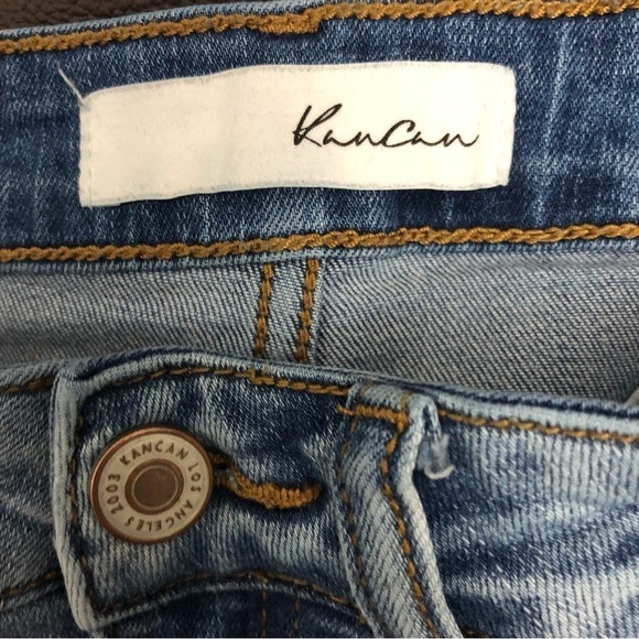 Kancan Women’s Light Wash Distressed Skinny Jeans Size 1 / 24 - Picture 3 of 4